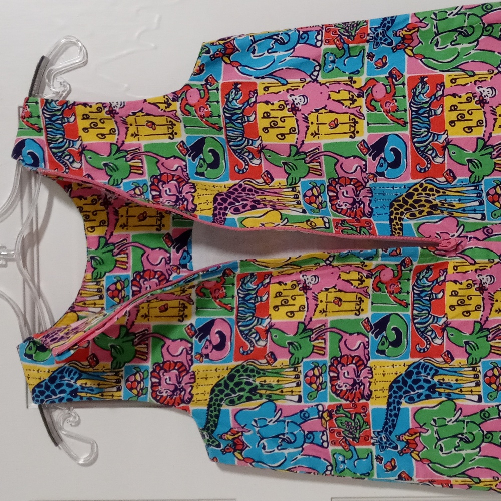 🌈VERY RARE Lilly Pulitzer🌈- Girl's "Partyland Patch" Shift Dress - Picture 8 of 16